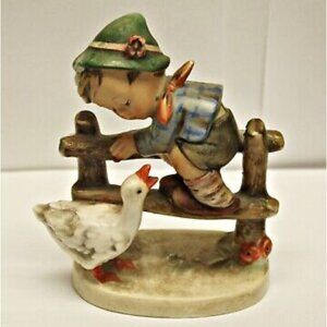Goebel Figurine with Boy and Goose